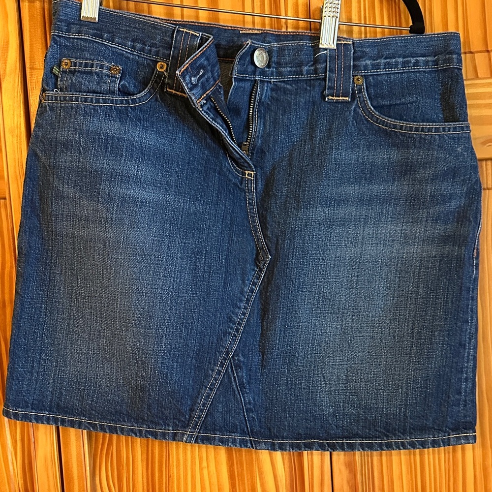 J. Crew Dark Blue Denim Mini Skirt
